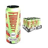 Furocity Sugar Free Energy Drink, Apple Punch, 162mg Caffeine, Low Calorie, Zero Sugar, High in Vitamins B6, B12, Taurine, 12 x 500ml Cans