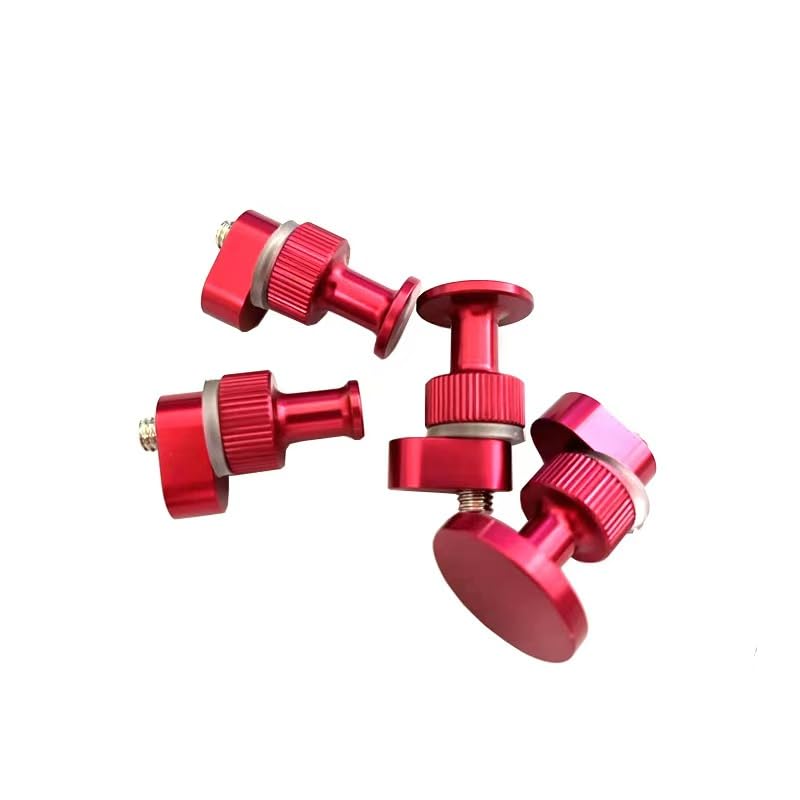 QDentMov 4 pcs Aluminum Alloy Cold Glue Tabs Hail Dent Slide Hammer Accessory Auto Body Repair Tool Paintless Hail Dent Removal Tool