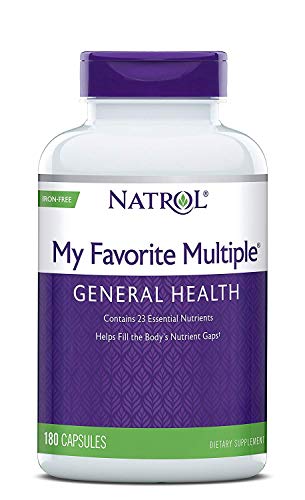 Natrol My Favorite Multiple Iron-Free Multivitamin Capsules, 180-Count Natrol My Favorite Multiple Iron-Free Multivitamin Capsules, 180-Count