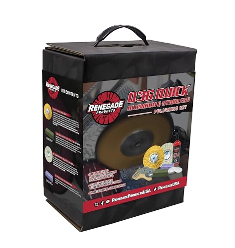 Renegade Products USA | Q36 Quick Polish Mini Kit for Aluminum & Stainless Surfaces | Complete Metal Polishing Solution in One Kit!