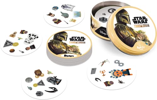 Zygomatic, Dobble Star Wars: The Mandalorian, Familienspiel, Kartenspiel, 2-8 Spieler, Ab 6+ Jahren, 15+ Minuten, Deutsch