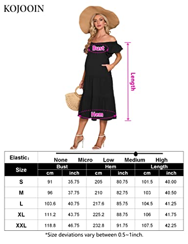 Kojooin Women's Maternity Casual Maxi Dress Square Neck Halter Photography Dress For Baby Shower Black L #TOP6