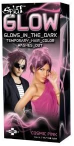 Splat Glow Cosmic Pink - Glow in the Dark Temporary Hair Color (Pack of 3)