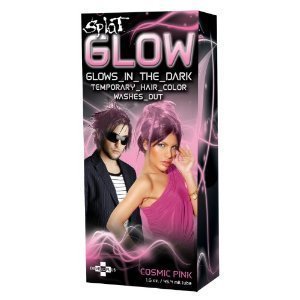 Splat Glow Cosmic Pink - Glow in the Dark Temporary Hair Color (Pack of 3)