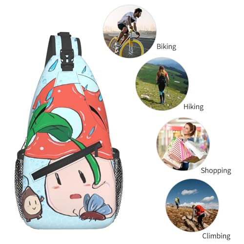 Mochila Unisex con Estampado de Girasol y Setas miniatura 6