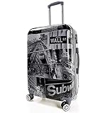 Innen Spanngurte und Trennwand mit Reißverschluss.