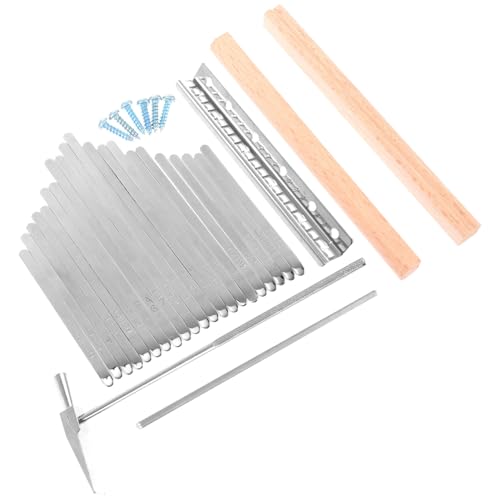 Kisangel Professional Kalimba Parts Steel Thumb Piano Accessories Sturdy Tuning Hammer for Keys Thumb Piano
