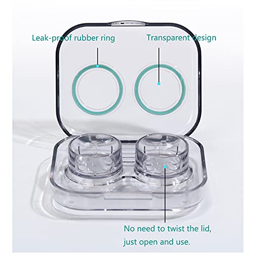 4 Pièces Étui de Lentilles de Contact, Portable Etui Lentilles de Contact Mini étuis Simples Étui de Rangement de Lentilles de Contact Coloré pour Voyager et à la Maison - Image 5