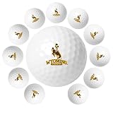 LinksWalker Wyoming Cowboys Official Golf Balls, 12 Pack
