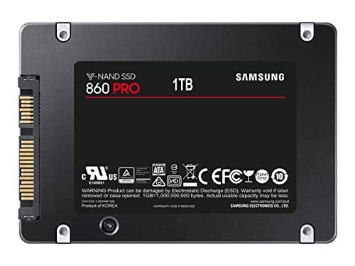 MZ-76P1T0 860 PRO SSD Interno da 1 TB, SATA, 2.5", Nero - Hdd - Immagine 5