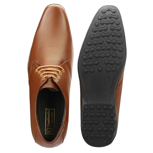 Image of Leatherful Formal Lace-up Derby Shoes| Full Grain Leather | Office, Party | Genuine Leather | Smart Casual