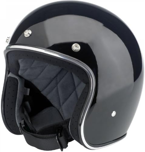 Motorcycle Storehouse Casco Jet Biltwell BONANZA Nero Lucido Taglia XS :  Amazon.it: Auto e Moto