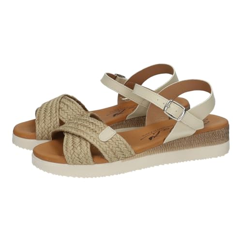 Sandali M815 en jute pour femme évitez les ampoules grâce à la boucle réglable