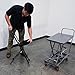 Vestil CPRO-800LP Steel Height Ergonomic Worker Chairs 18.5 In. to 35 In. 220 Lb. Capacity Black