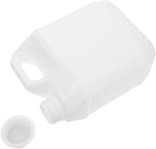 Cubo Plástico Extragrueso con Tapa Resistente y Portátil Contenedor Multifunción de PE para Alimentos y Pintura Capacidad Color Blanco Lechoso