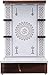 Produktbild Krisha Krafts Wood Board Home Pooja Mandir mit Glastür, 17 mm dick, Rosenholz, 36 x 16 x 24 cm