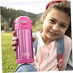 THERMOS FUNTAINER 12 Ounce Stainless Steel Vacuum Insulated Kids Straw Bottle, Blue - Image 2
