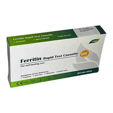 Iron Deficiency Test Kit Ferritin Self Testing Blood Anaemia Test Cover