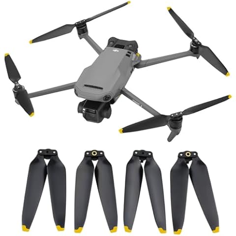 Mavic 3 Pro Propeller Low-Noise Replacement Parts Propeller Blades for DJI Mavic 3 Pro/Mavic 3 / Mavic 3 Classic/Mavic 3 Cine Drone Accessories, Quick Release Design,2 Pairs,Gold Cover
