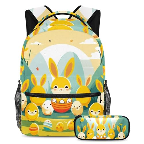 Sac à dos grand format avec sa trousse assortie pour ranger les cahiers