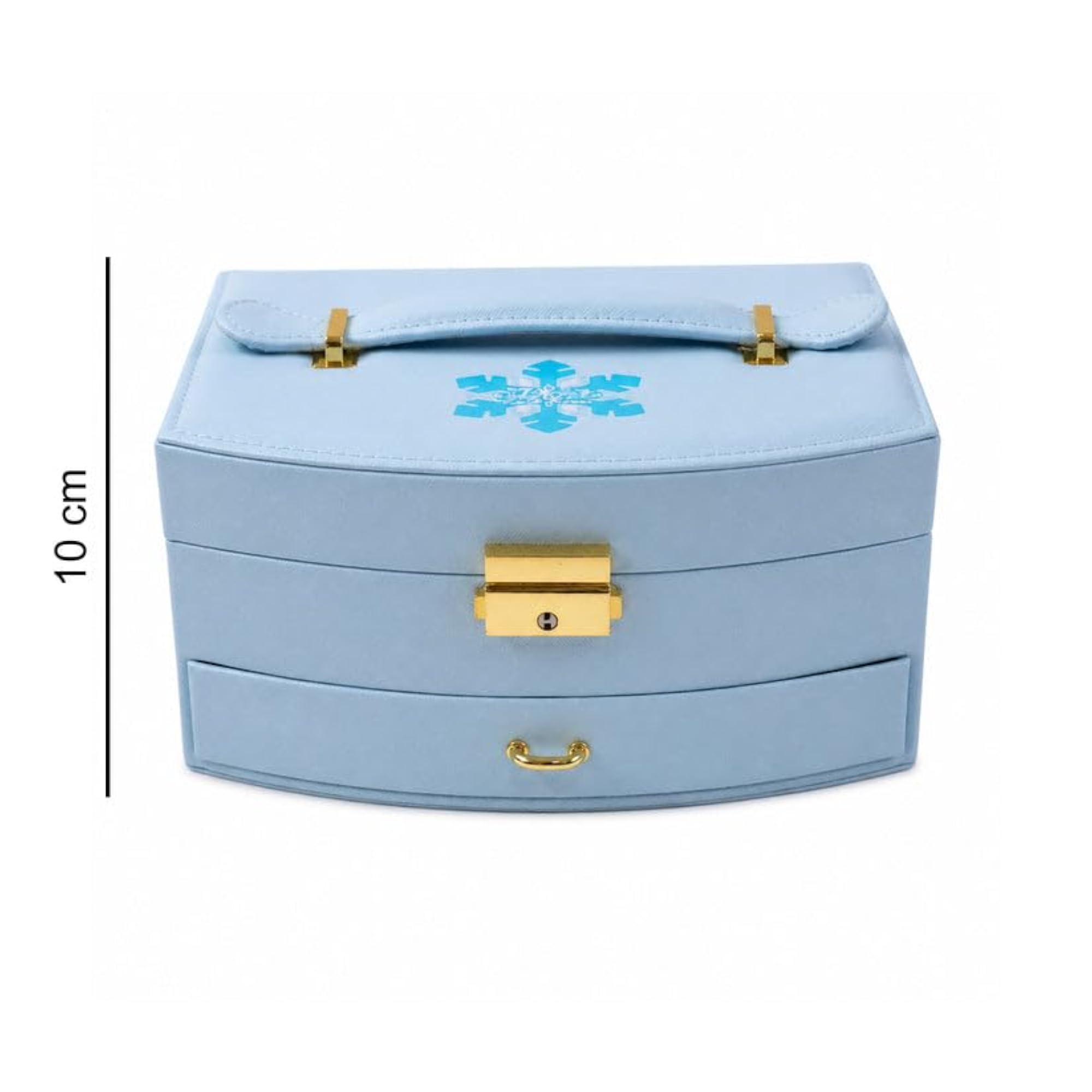 Multi-Layer Jewelry Storage Box with Mirror