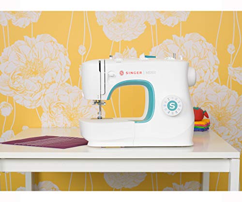 Singer | M3300 Sewing Machine With 97 Stitch Applications, & 1-Step Buttonhole - Perfect For Beginners - Sewing Made Easy , Green #TOP1