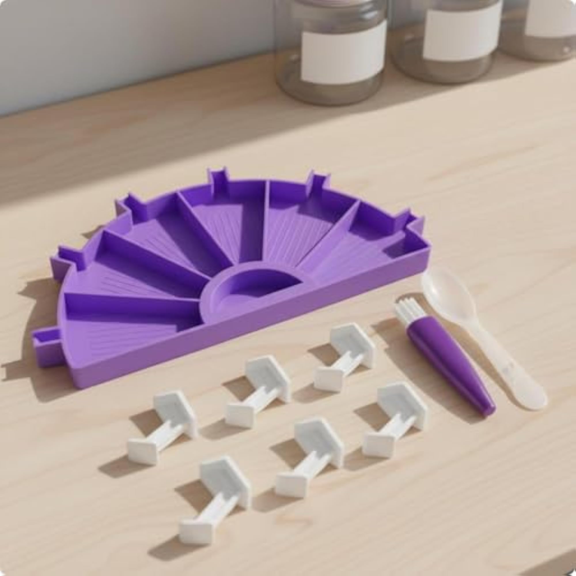 Bead Painting Tray DIY Tool Rhinestone Sorting Tray Purple