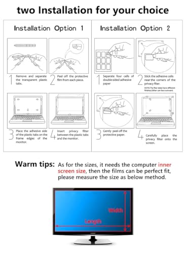 Image of Saco Glideon Premium Laptop Screen Guard 14 Inch |Anti Peeping+Golden Privacy+Anti Blue Light| Removal Screen Protector Compatible for HP, ASUS, Acer, Dell, Lenovo Laptops, 9H Hardness, Glue Free
