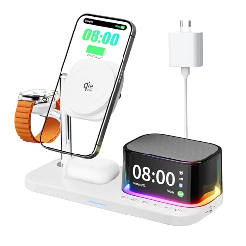 Compatible avec Tous Les iPhone 17 16 15 14 13 Pro Max, Chargeur sans Fil 7 en 1 Anti-Câbles
