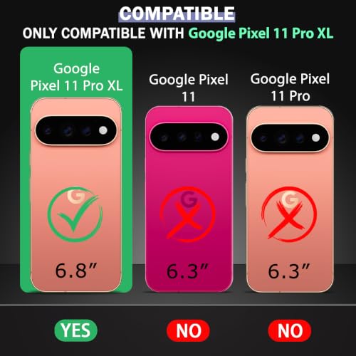 Image of TheGiftKart Crystal Clear Back Cover Case for Google Pixel 11 Pro XL | 360 Degree Protection | Shock Proof Design | Hard Back Case Cover for Google Pixel 11 Pro XL (PC & TPU, Transparent Bumper)