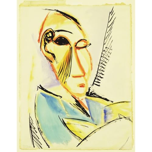 Grand format Pablo Picasso Tête de l'étudiant en médecine pour habiller un grand mur vide de salon