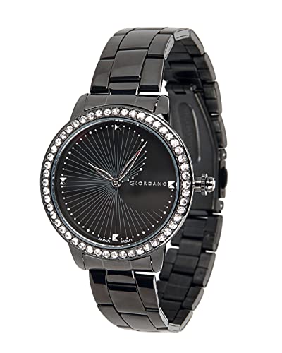 Image of Giordano Analog Diamond Studded Watch for Women With Metal Strap - Water Resistant, Elegant Ladies Wrist Watch to Compliment Your Look - Ideal Gift - GZ-60046