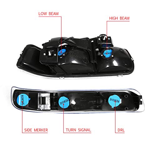 Dna Motoring Hl-Oh-Cs99-4P-Bk-Cl1 Headlight Assembly Passenger Side #TOP13