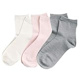 [SIL-VENDER] 靴下 シルク ソックス ３足セット レディース 22-24cm メール便 冷え取り silk 防臭 消臭 敏感肌 温活 蒸れない ショート丈 ホワイト ベージュ ピンク グレー ブラック (ホワイト×ピンク×グレー)
