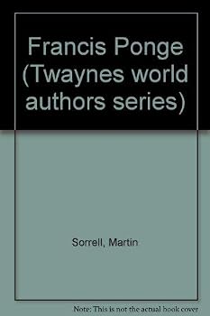 Hardcover Francis Ponge (Twayne's world authors series ; TWAS 577 : France) Book
