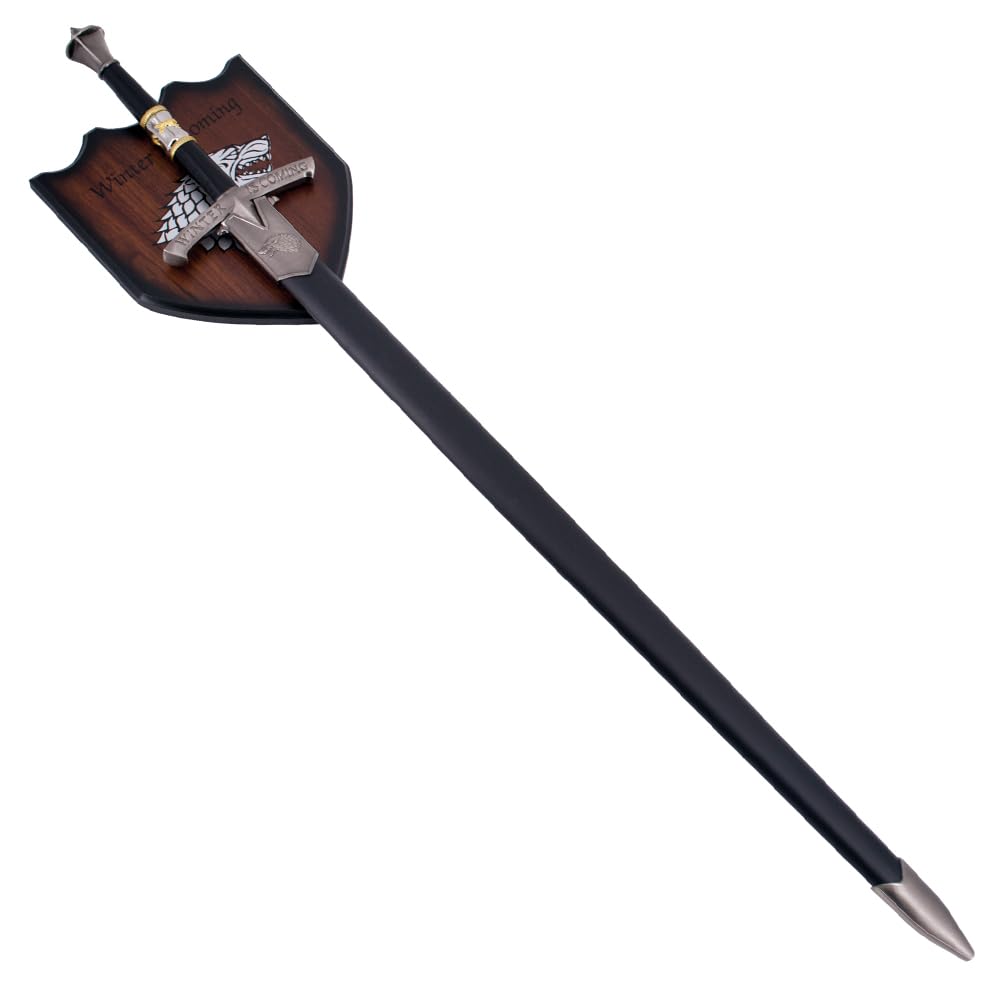 GoT Schwert - Jon Snow Longclaw Sword - Dolch - Dagger - Targaryen Messer - Stark Winter is Coming - LARP (Schwert Ice Scheide)