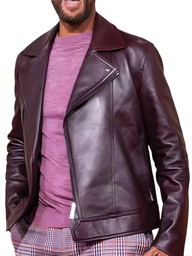 Men's Bad Classic Boys Genuine Leather Jacket - Will Smith Style Slim Coat Jacket3