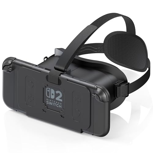 VR Headset für Nintendo Switch 2 (2025), Switch 2 Virtual Reality VR Brille mit verstellbaren HD-Linsen und komfortablem Kopfband, Labo VR-Kit für Switch 2 Zubehör (Schwarz)