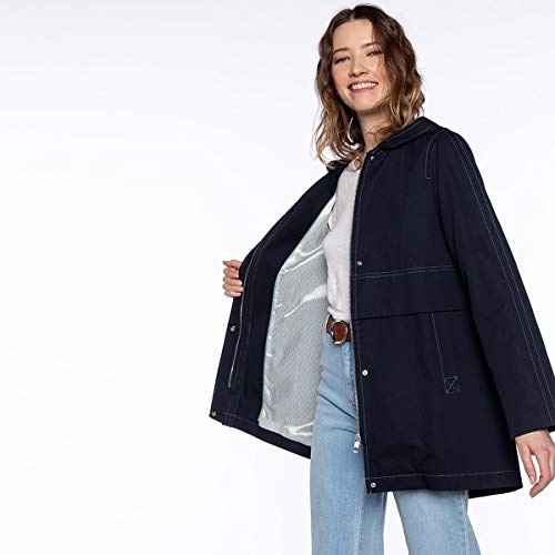 Parka 100% coton mi-longue à capuche Lauzerte veste mi-saison confortable