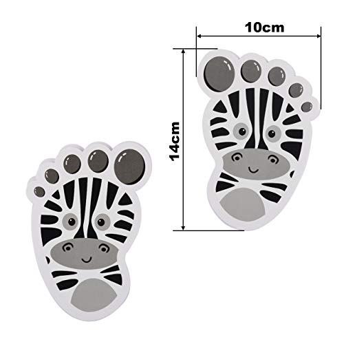 30 Pairs Floor Stickers Self-Adhesive Floor Decals Social Distance Footprint Stickers For Nursery Bedroom Living Room, 2 Colors (Style A) #TOP1