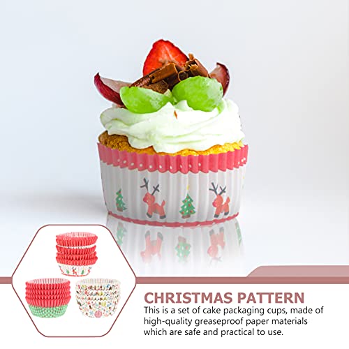 600 Unidades Copos De Bolo De Natal Embalagens De Mini Muffins Copo De Puto Porta Sobremesa Natal Em