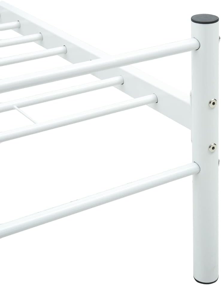 Close-up of a bed frame corner joint