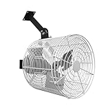 HYITO Air Circulation Fan 1/80HP 450CFM Greenhouse Ceiling Wall Mount High-efficiency Air Circulation Fan for Greenhouse, Patio, Garage