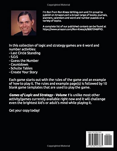 Games of Logic and Strategy - Volume 1: A Collection of Six Number and Word Activities That Will Challenge Even the Brightest Kid’s (or Adult’s) Mind! 2 41cof2ajODL