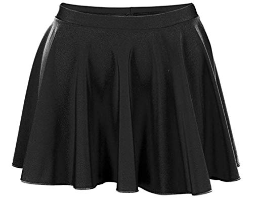 BODYWEAR LTD Jupe de Ballet Circulaire Courte en Nylon et Lycra pour Fille - Noir - 9-10 Ans Cover