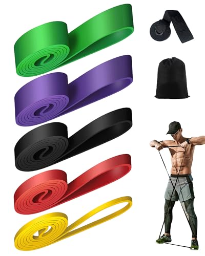 Victoper Resistance Bands Set(5 Pieces) Pull Up Bands Exercise Bands for Strength Training Fitness Pilates Yoga Stretch Toning Includ Door Anchor and Storage Bag Yellow/Red/Black/Purple/Green Victoper Resistance Bands Set(5 Pieces) Pull Up Bands Exercise Bands for Strength Training Fitness Pilates Yoga Stretch Toning Includ Door Anchor and Storage Bag Yellow/Red/Black/Purple/Green