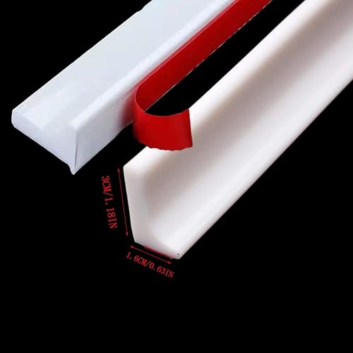 Miniatura 2 de Presa de ducha autoadhesiva, bloqueador de agua de ducha para cocina y baño, protector de ducha, umbral de ducha para bañera, borde de encimera