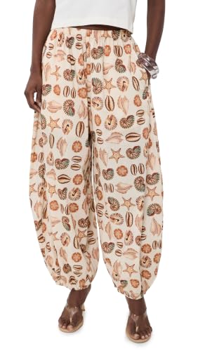 FARM Rio - FARM Rio Women's Marine Shells Sand Balloon Pants - Marine Shells Sand, XS - Best Deal on Amazon