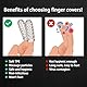4 pcs Fingerhüllen Sexfinger Ticklers Set,Penishülle Fingerspitze Masturbation,Vorspiel Finger Massage für G-punkt und Klitoris Stimulation,Sex Spielzeug für die Paare Extrem Sex (Transparent 4pcs)