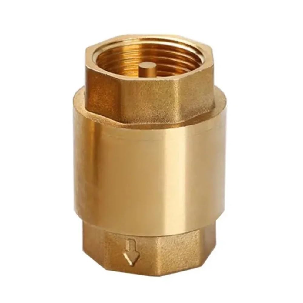 1/2" 3/4" 1-1/2" Female Thread NPT Brass Thread In-Line Spring Check Valve One-Way Anti Backflow Valve Water Control Float Valve(1-1/2")
